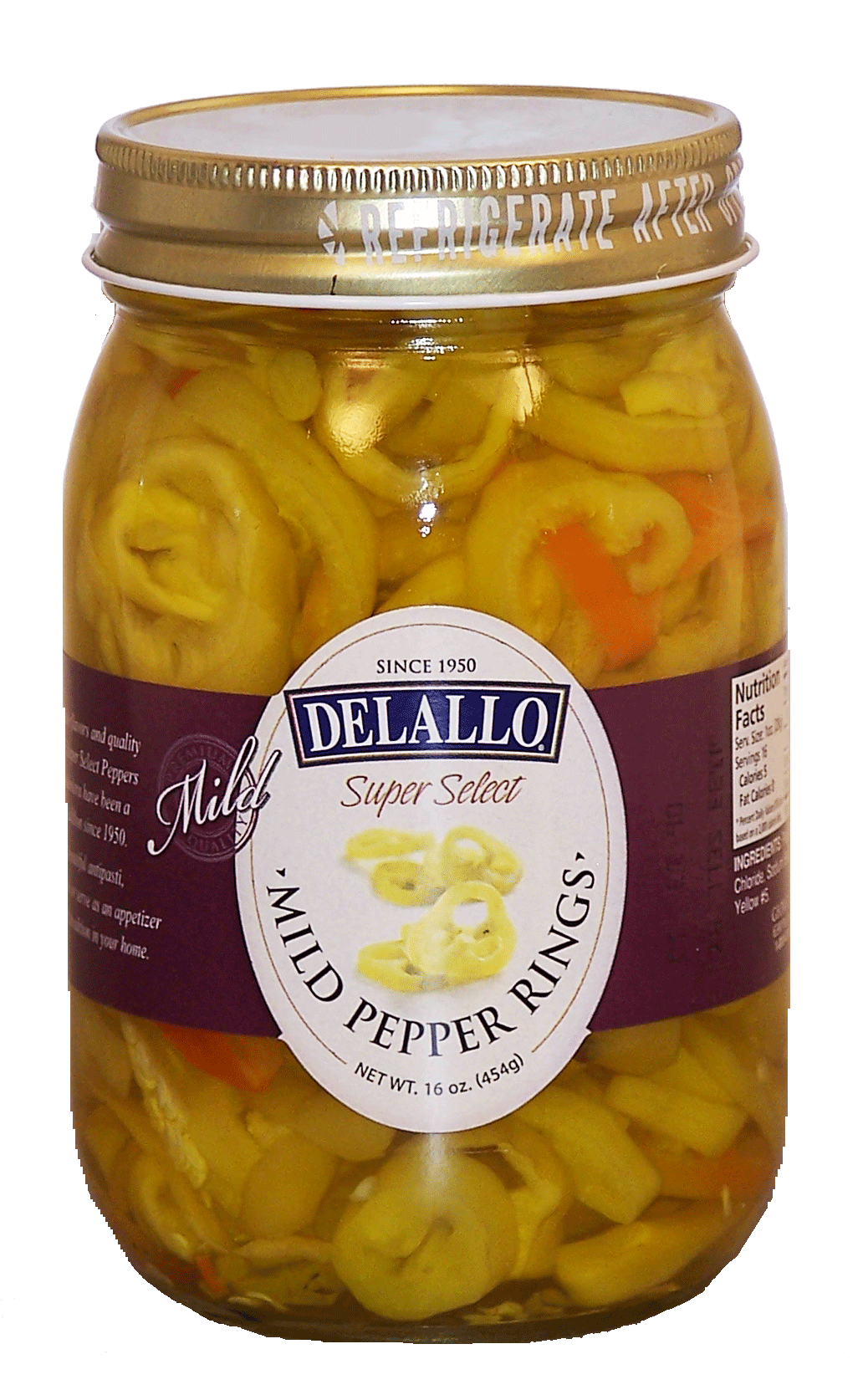 Delallo Super Select mild pepper rings Full-Size Picture